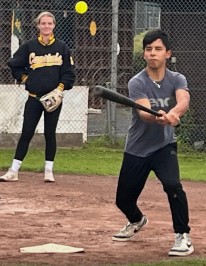 Schüler als Batter