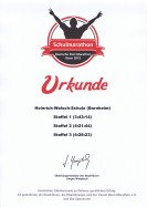 Die Urkunde des Bonn Marathon 2015 mit den drei Schulstaffeln