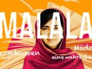 Malala auf einem Buchcover